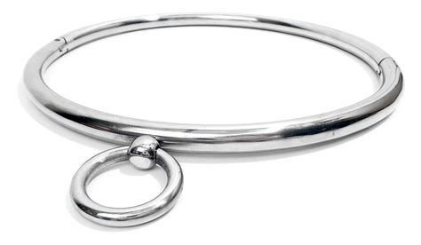 stainless steel slave collar|Eternity Slave Collar with Collar Ring Finish Stainless Steel (Metal .